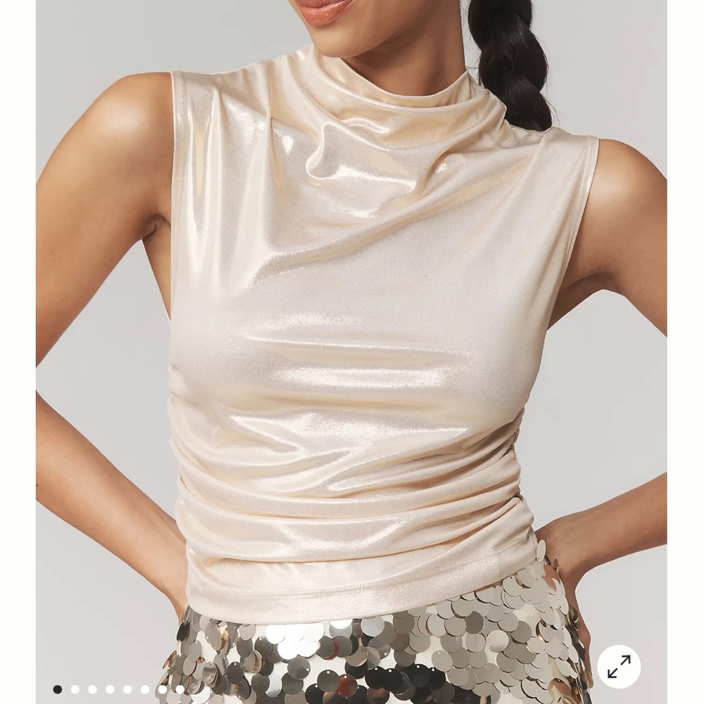 Anthropologie Maeve Mock Neck Top